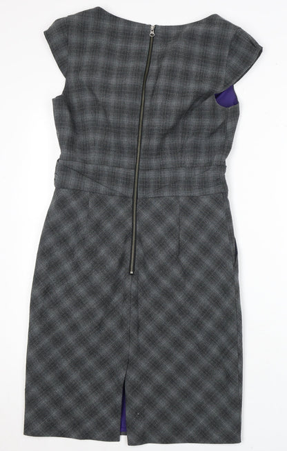 Poem by Oliver Bonas Grey Sheath Dress, Size 10