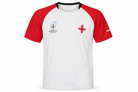 Men's Rugby World Cup T-Shirt, S, White/Red
