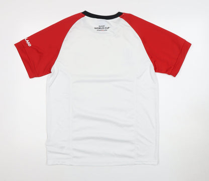 Men's Rugby World Cup T-Shirt, S, White/Red