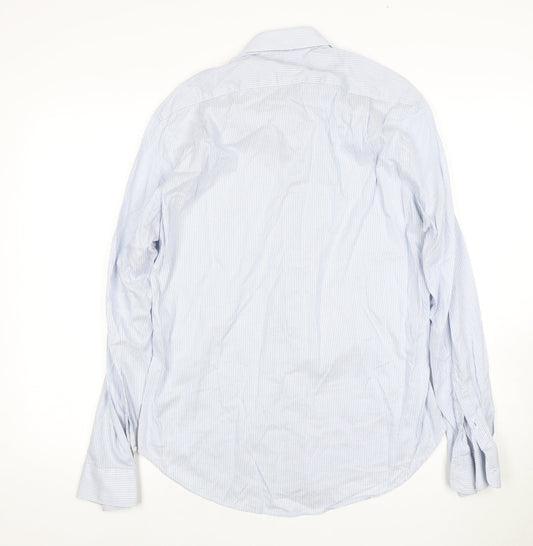 Mens UK Collar Size 16.5 French Connection Smart Blue  Dress Shirt