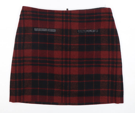 Marks & Spencer Women's Multicoloured Plaid Skirt Size 12