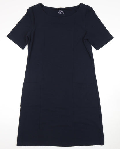White Stuff Women's Blue Dress Size 12, Comfortable Knit