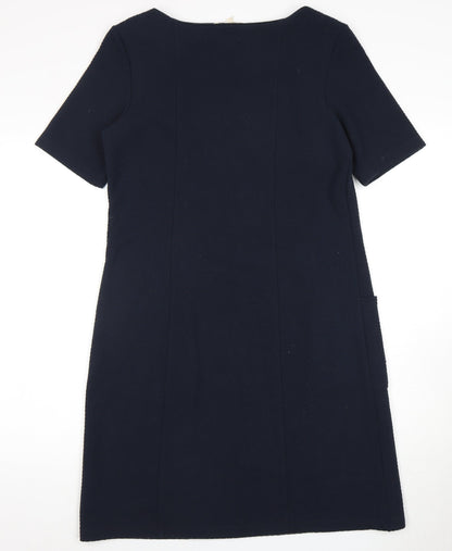 White Stuff Women's Blue Dress Size 12, Comfortable Knit
