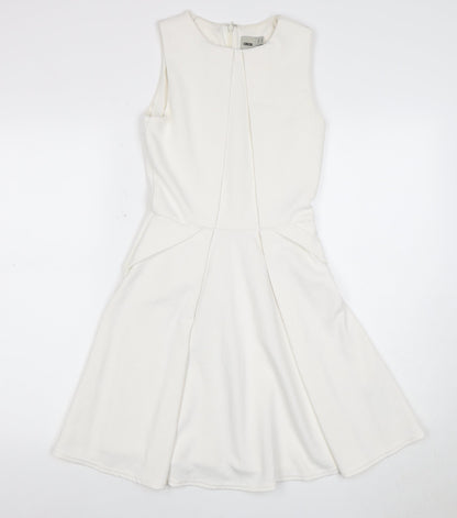 ASOS Women's Ivory Sleeveless Dress Size 8