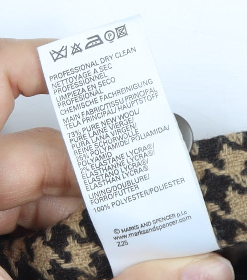 Marks and Spencer Women's Brown Midi Pencil Skirt, Size 12