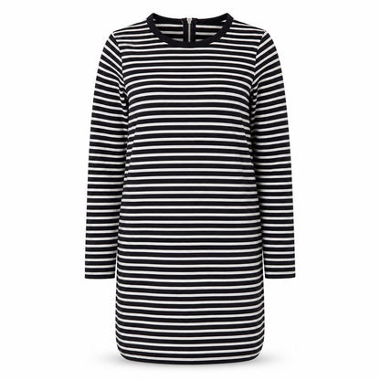 Seed Heritage Women's Black Striped Dress S Cotton
