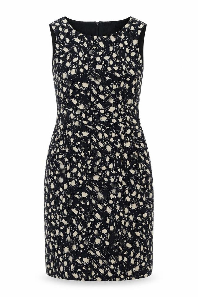 Kew Women's Black Silk Sheath Dress Size 10