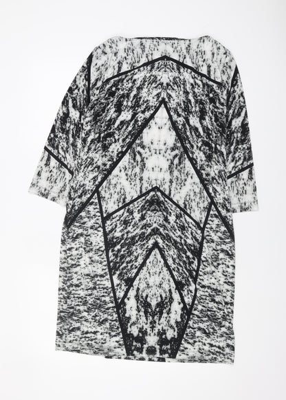Wallis Women's Geometric 3/4 Sleeve Dress S