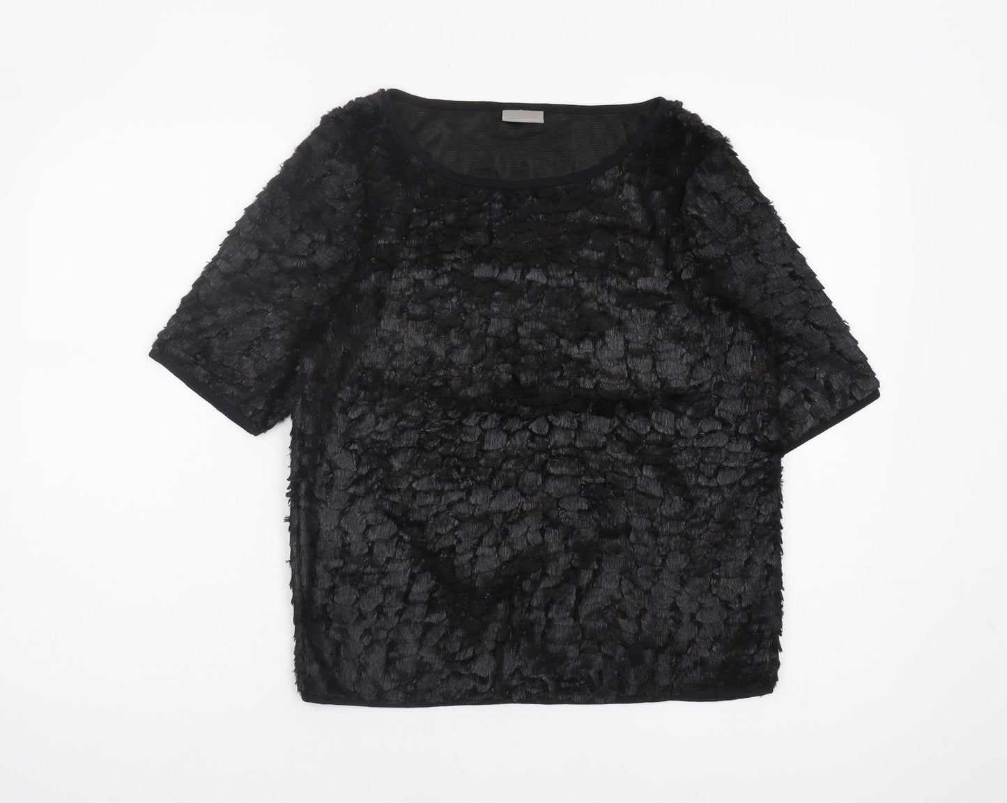 Womens UK Size L VERO MODA Black Basic Blouse