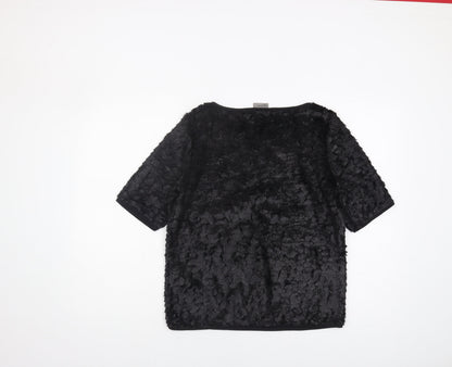 Womens UK Size L VERO MODA Black Basic Blouse