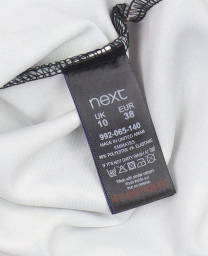 Next Women's Multicoloured Bodycon Dress Size 10