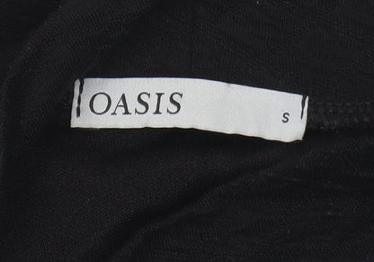 Oasis Women's Black Sheath Midi Dress, Size S