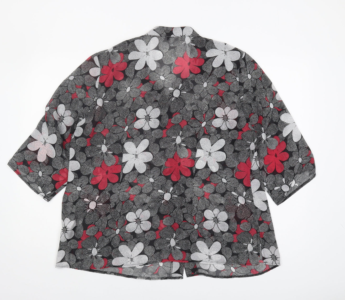 M&Co Women's Multicoloured Floral Blouse Size 20