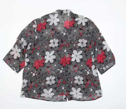M&Co Women's Multicoloured Floral Blouse Size 20