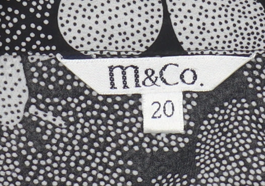 M&Co Women's Multicoloured Floral Blouse Size 20