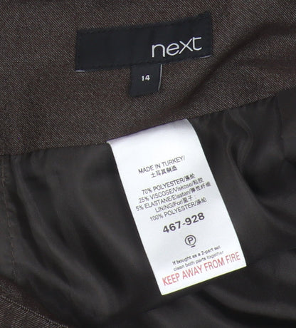 Next Women's Brown Pencil Skirt Size 14