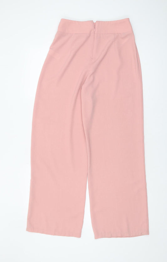 Womens UK Size 8 Dorothy Perkins  Wide-Leg Pink Trousers