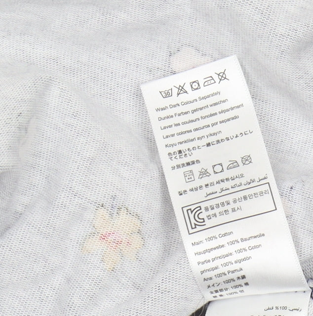 Joules Women's Blue Floral Cotton Dress, Size 8