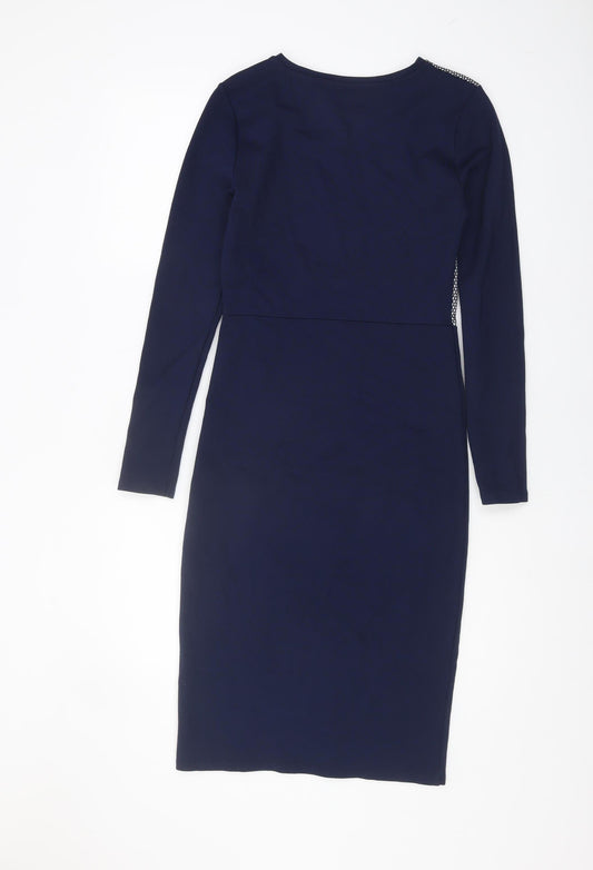 Marks and Spencer Women's Blue Sheath Dress Size 8