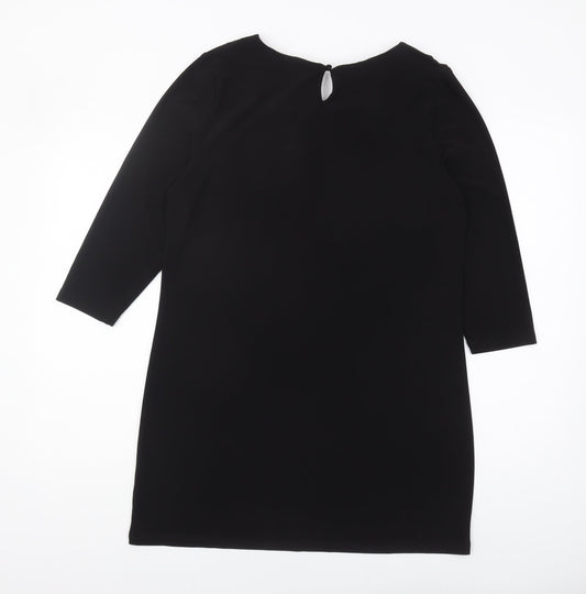 Womens UK Size L Klass Black Tunic Blouse