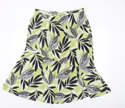 Eastex Women's Multicoloured Floral Flare Skirt, Size 18