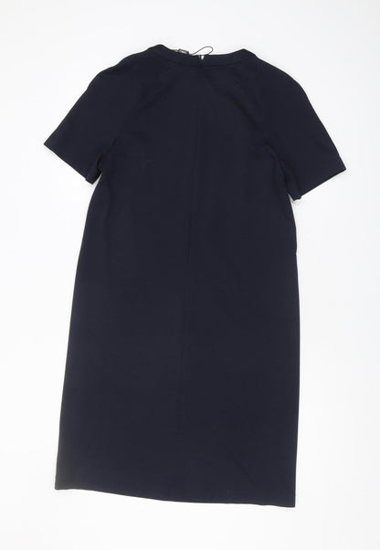 Next Women's Black Dress Size 10 With Zip Closure