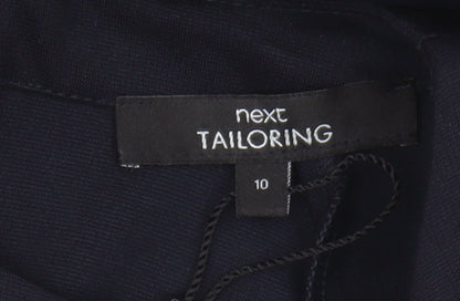 Next Women's Black Dress Size 10 With Zip Closure