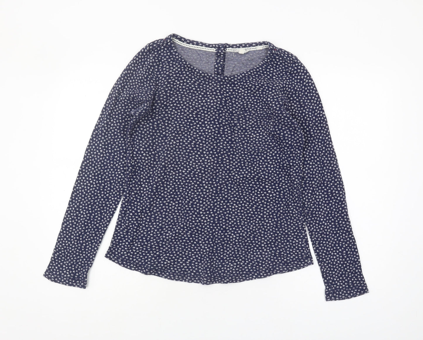 Womens UK Size 8 Fat Face Blue Basic Blouse