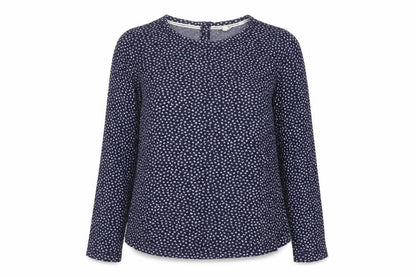 Womens UK Size 8 Fat Face Blue Basic Blouse