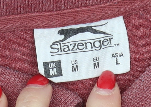 Slazenger Men's Red Polo Shirt M Casual Logo