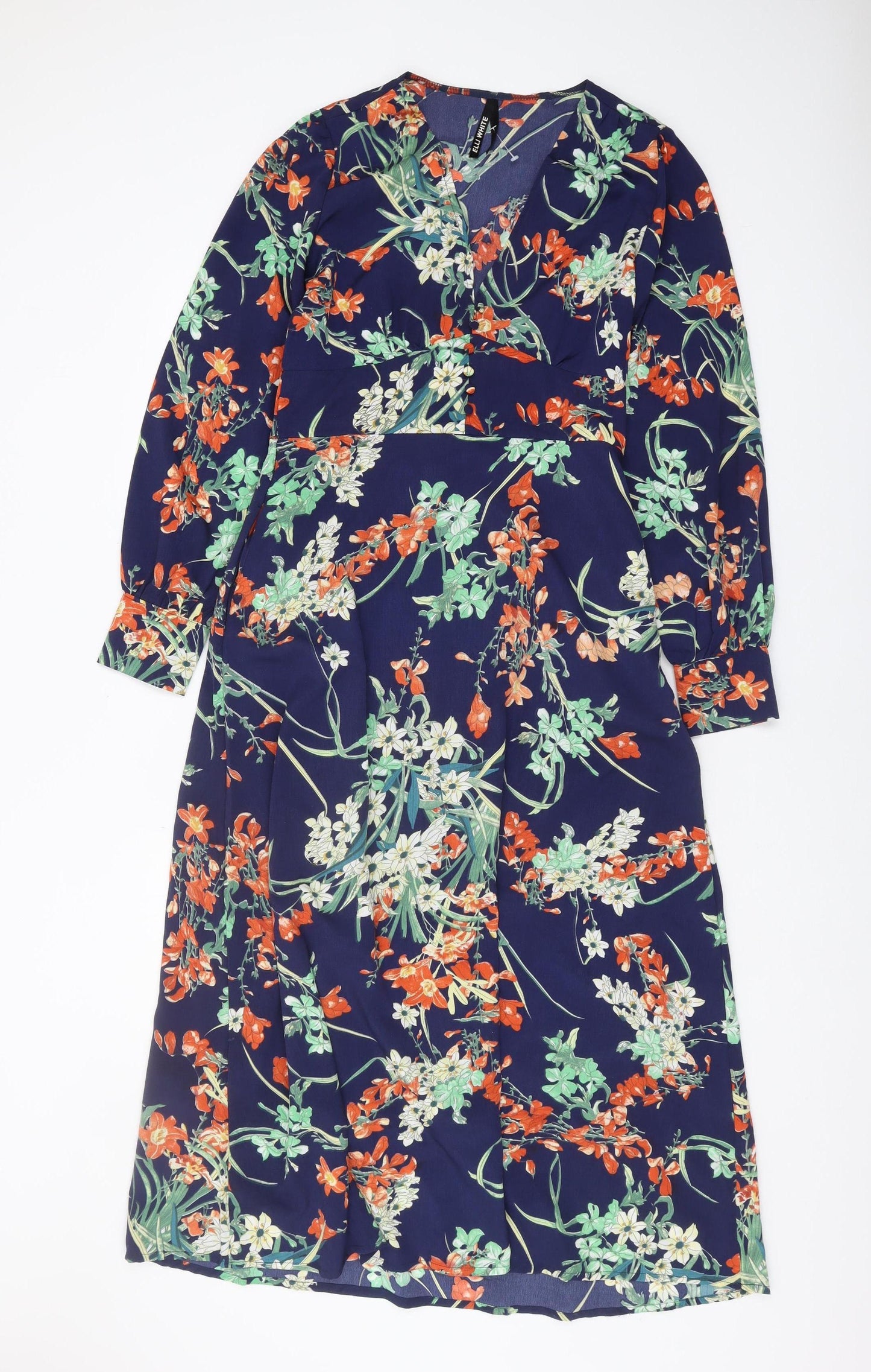 Elli White Women's Floral Midi Dress M New
