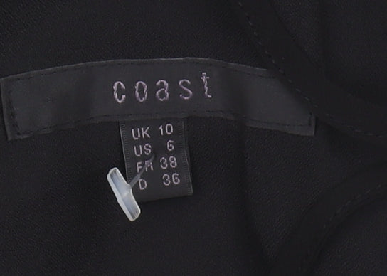 Coast Women's Black Sequin Slip Dress Size 10