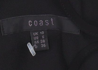 Coast Women's Black Sequin Slip Dress Size 10