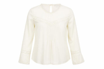 Womens UK Size 10 Warehouse White Tunic Blouse