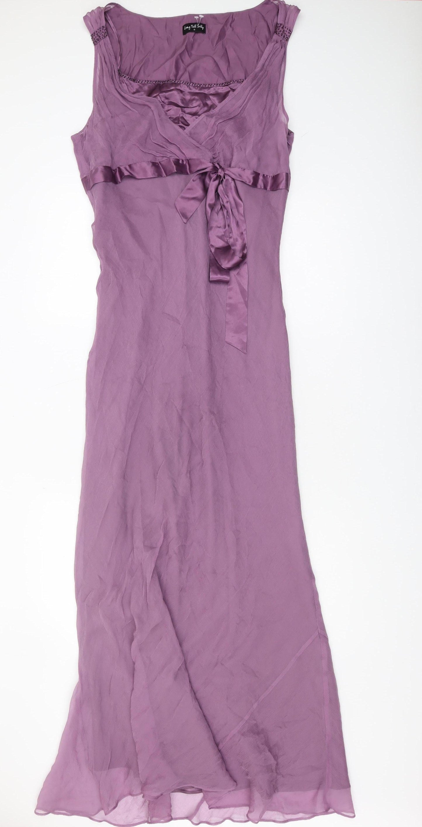 Long Tall Sally Women’s Purple Sleeveless Maxi Dress