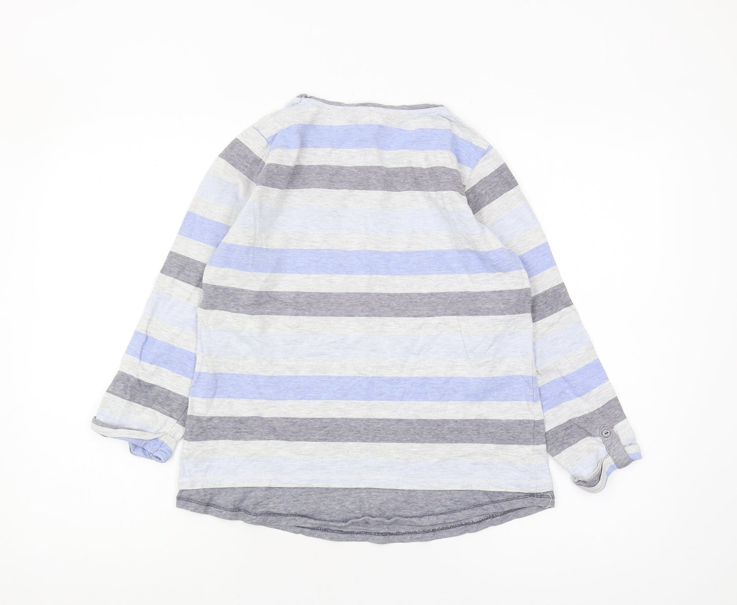 Womens UK Size S ISLE Essentials Multicoloured Basic T-Shirt