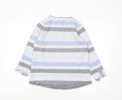 Womens UK Size S ISLE Essentials Multicoloured Basic T-Shirt