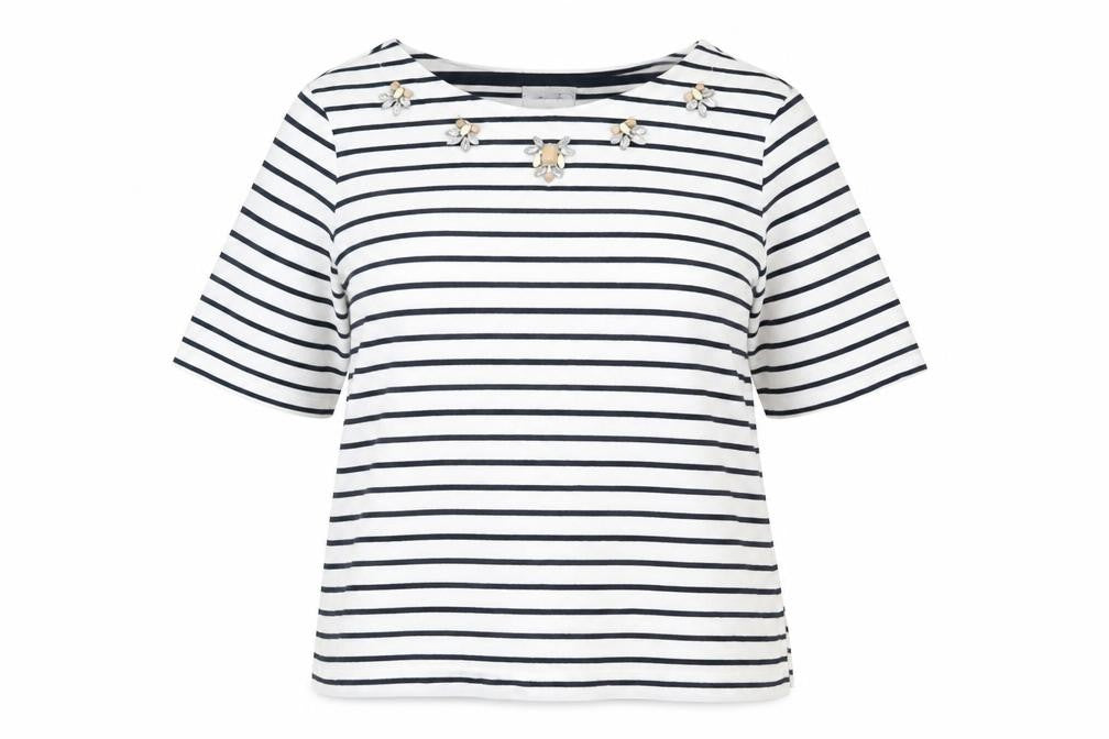 Marks and Spencer Women's Striped T-Shirt, Size 16