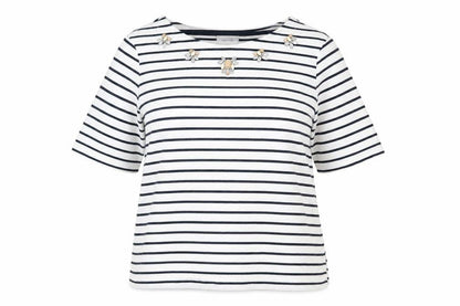 Marks and Spencer Women's Striped T-Shirt, Size 16