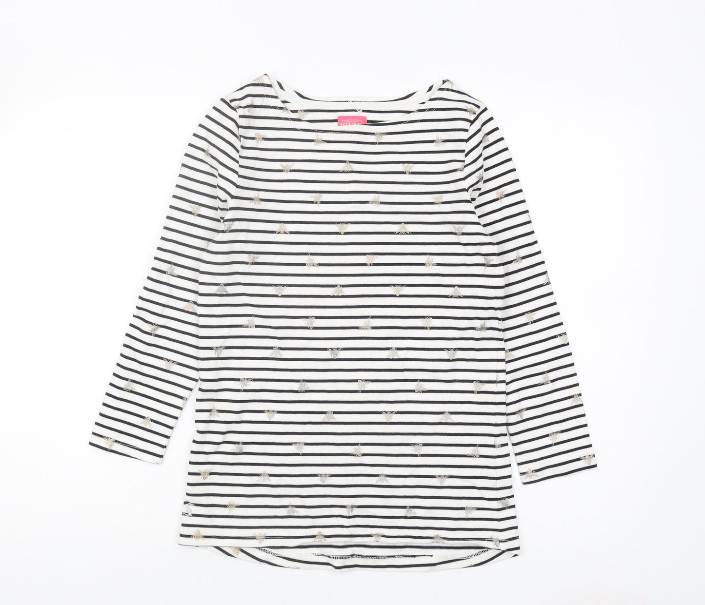 Womens UK Size 8 Joules Multicoloured Basic T-Shirt