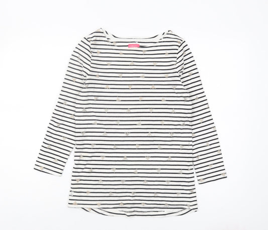 Womens UK Size 8 Joules Multicoloured Basic T-Shirt