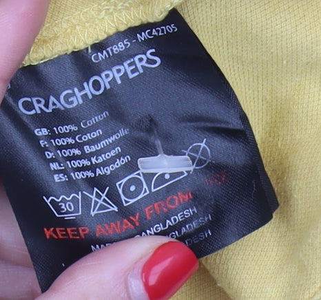 Craghoppers Men's XL Yellow Polo Shirt