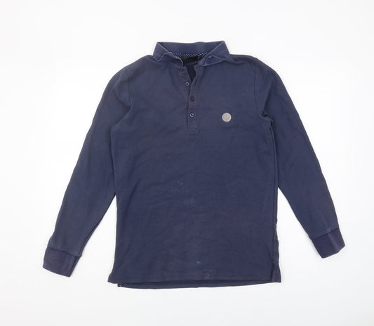 Heritage Black Label Men's Blue M Long Sleeve Polo