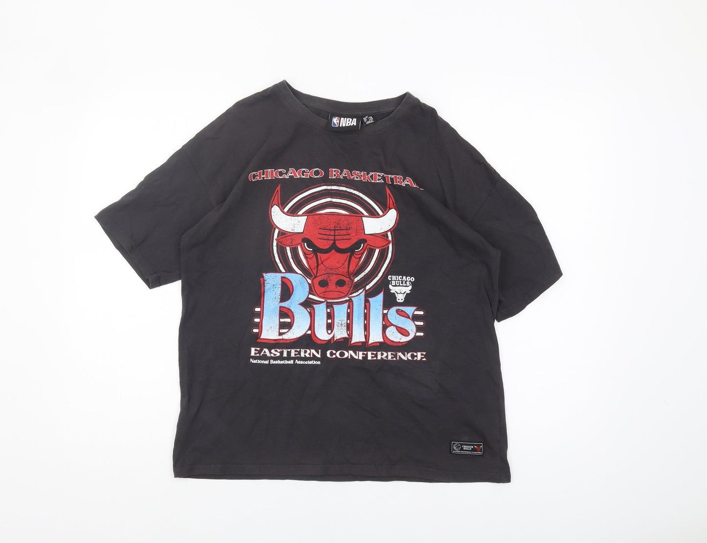 Unisex Adults UK Size XS NBA Black Basic T-Shirt
