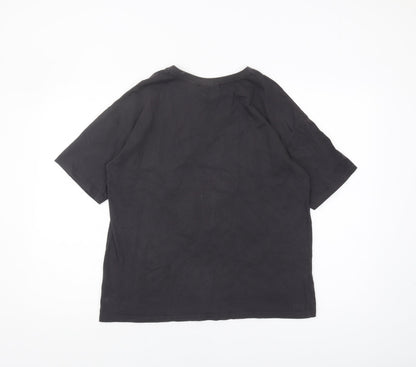 Unisex Adults UK Size XS NBA Black Basic T-Shirt
