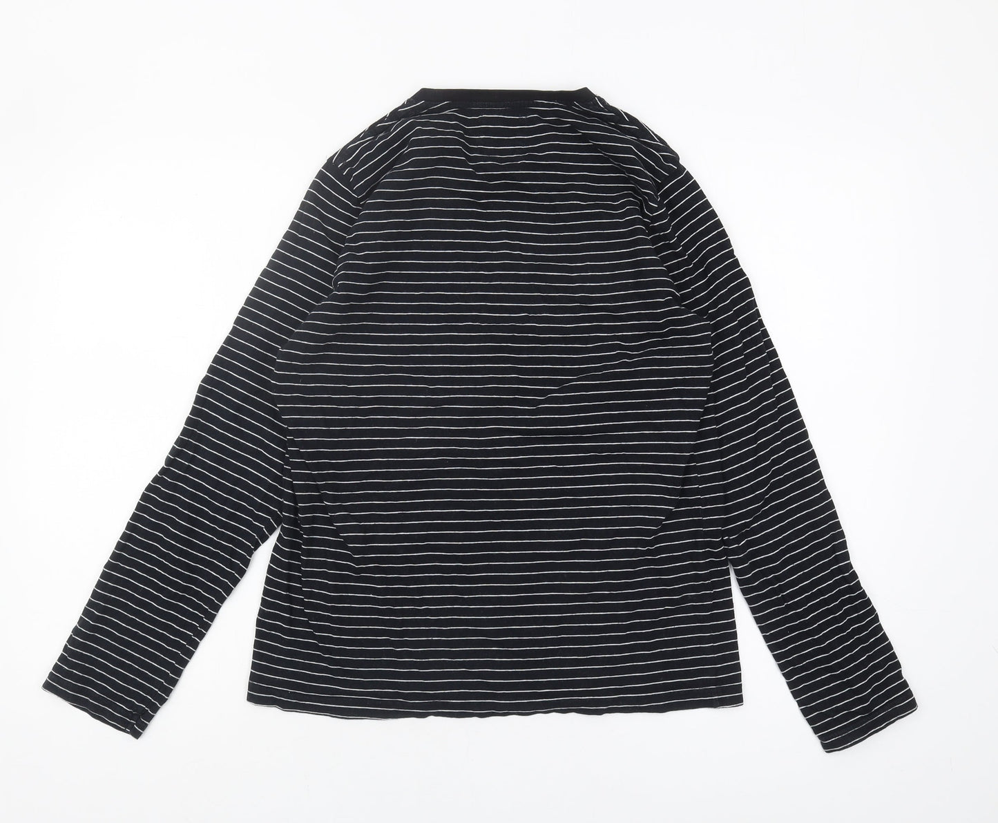 Womens UK Size S Pull&Bear Black Jersey T-Shirt