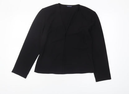 Womens UK Size 10 Debenhams Black Basic Blouse