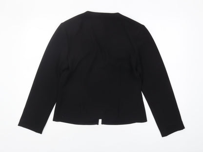 Womens UK Size 10 Debenhams Black Basic Blouse