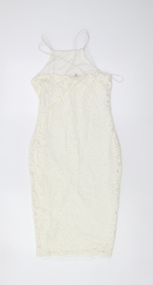 River Island Ivory Lace Dress, Size 8, Party Ready