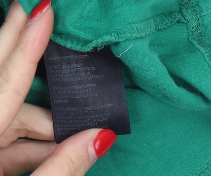 Tommy Hilfiger Men's Green Graphic T-Shirt Size L